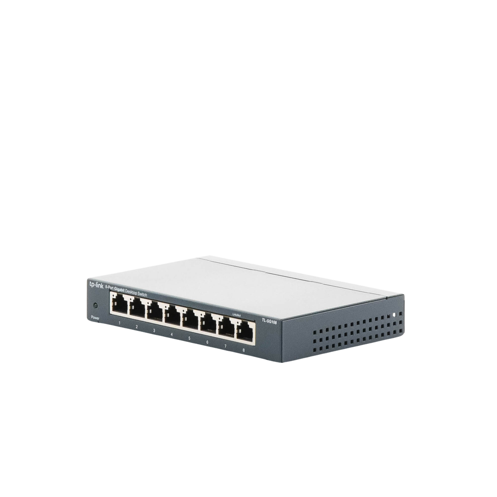 Switch Gigabit no administrable de 8 puertos 10/100/1000 Mbps