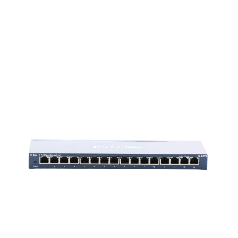 Switch Gigabit no administrable de 16 puertos 10/100/1000 Mbps para escritorio