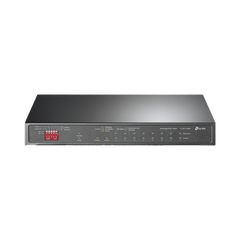 Switch PoE+ No Administrable De Escritorio 10 Puertos / 8 puertos 10/100/1000 Mbps PoE af/at Inteligiente / Presupuesto 123 W / Modo Extendido hasta 250 metros
