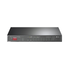 Switch PoE+ No Administrable De Escritorio 10 Puertos / 8 puertos 10/100/1000 Mbps PoE af/at Inteligiente / Presupuesto 123 W / Modo Extendido hasta 250 metros