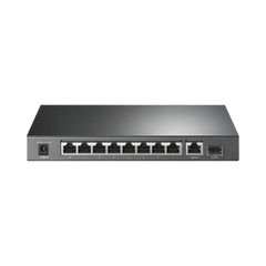 Switch de escritorio PoE+, no Administrable 8 puertos 10/100/1000 Mbps + 1 puertos 10/100/1000 Mbps (Uplink) + 1 puerto SFP, 63W