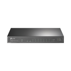 Switch de escritorio PoE+, no Administrable 8 puertos 10/100/1000 Mbps + 1 puertos 10/100/1000 Mbps (Uplink) + 1 puerto SFP, 63W