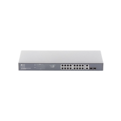 Switch no administrable de 16 puertos 10/100/1000Mbps y PoE af/at, 2 puertos SFP hasta 250W.