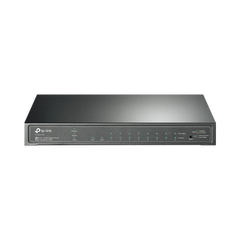 Switch PoE JetStream SDN Administrable 8 puertos 10/100/1000 Mbps + 2 puertos SFP, 8 puertos PoE, 61W, administración centralizada OMADA SDN