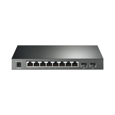 Switch PoE JetStream SDN Administrable 8 puertos 10/100/1000 Mbps + 2 puertos SFP, 8 puertos PoE, 61W, administración centralizada OMADA SDN