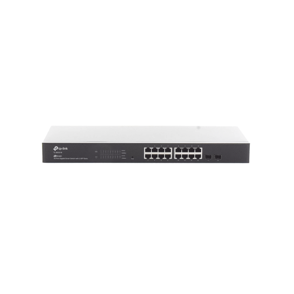 Switch Omada SDN Administrable / 16 puertos Gigabit y 2 puertos SFP / Funciones sFlow, QinQ y QoS / Administración centralizada OMADA