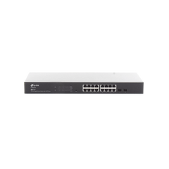 Switch Omada SDN Administrable / 16 puertos Gigabit y 2 puertos SFP / Funciones sFlow, QinQ y QoS / Administración centralizada OMADA