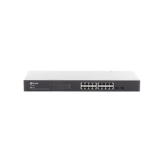 Switch Omada SDN Administrable / 16 puertos Gigabit y 2 puertos SFP / Funciones sFlow, QinQ y QoS / Administración centralizada OMADA