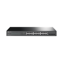 Switch PoE JetStream SDN Administrable 24 puertos 10/100/1000 Mbps + 4 puertos SFP, 24 puertos PoE, 250W, administración centralizada OMADA SDN