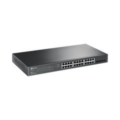Switch PoE JetStream SDN Administrable 24 puertos 10/100/1000 Mbps + 4 puertos SFP, 24 puertos PoE, 250W, administración centralizada OMADA SDN