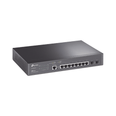 Switch JetStream SDN Administrable 8 puertos 10/100/1000 Mbps + 2 puertos SFP, administración centralizada OMADA SDN