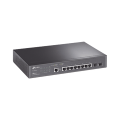 Switch JetStream SDN Administrable 8 puertos 10/100/1000 Mbps + 2 puertos SFP, administración centralizada OMADA SDN