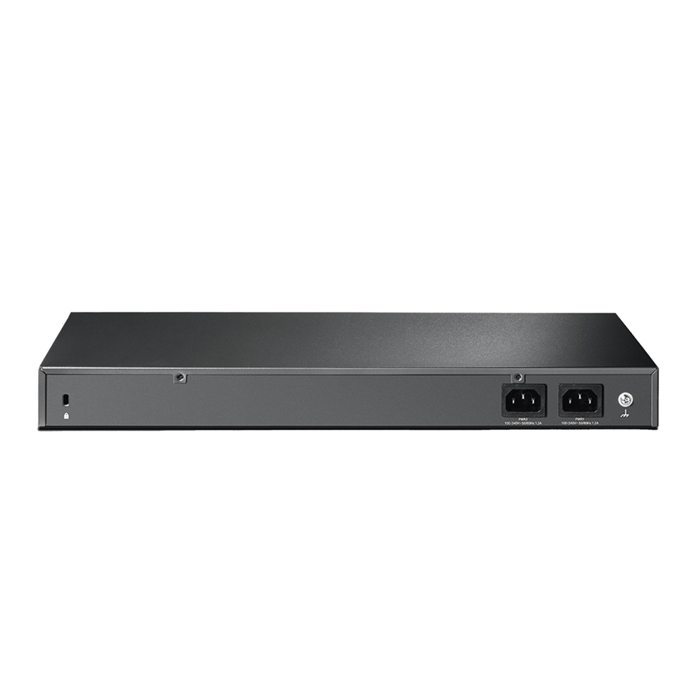 Switch de Fibra Óptica L2+ Omada / 24 puertos SFP 1GE / 4 Puertos Combinados SFP+/RJ45 Gigabit / 2 Puertos Consola RJ45|micro-SUB / Administración Centralizada Omada o Stand-Alone / Compatile con IPv6 /  Multicast IGMP