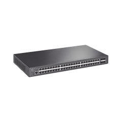 Switch Omada SDN Administrable / 48 puertos Gigabit y 4 puertos SFP / Funciones sFlow, QinQ y QoS / Administración centralizada OMADA