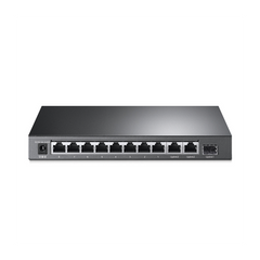 Switch PoE+ No Administrable De Escritorio 11 Puertos / 8 puertos 10/100 Mbps PoE af/at Inteligiente / Presupuesto 124 W / Hasta 250 metros