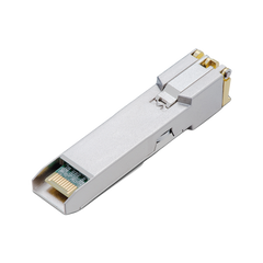 Transceptor mini-GBIC SFP+ RJ45 / Admite 10GBASE-T, 5GBASE-T, 2.5GBASE-T, 1000BASE-T y 100BASE-TX /  Distancia Hasta 30 metros / Conector RJ45 (10G)