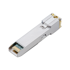 Transceptor mini-GBIC SFP+ RJ45 / Admite 10GBASE-T, 5GBASE-T, 2.5GBASE-T, 1000BASE-T y 100BASE-TX /  Distancia Hasta 30 metros / Conector RJ45 (10G)