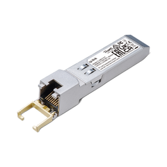 Transceptor mini-GBIC SFP+ RJ45 / Admite 10GBASE-T, 5GBASE-T, 2.5GBASE-T, 1000BASE-T y 100BASE-TX /  Distancia Hasta 30 metros / Conector RJ45 (10G)