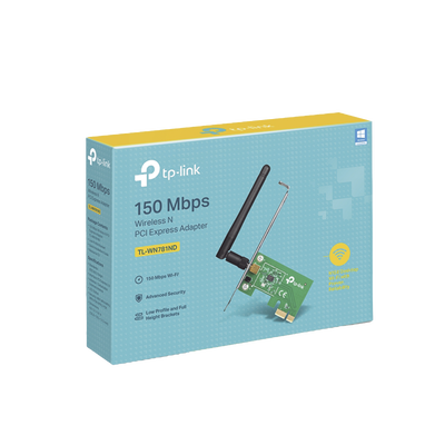 Adaptador Inalámbrico PCI Express / Velocidad inalámbrica de hasta 150 Mbps / Cifrado WPA/WPA2 / Compatible con windows y Linux