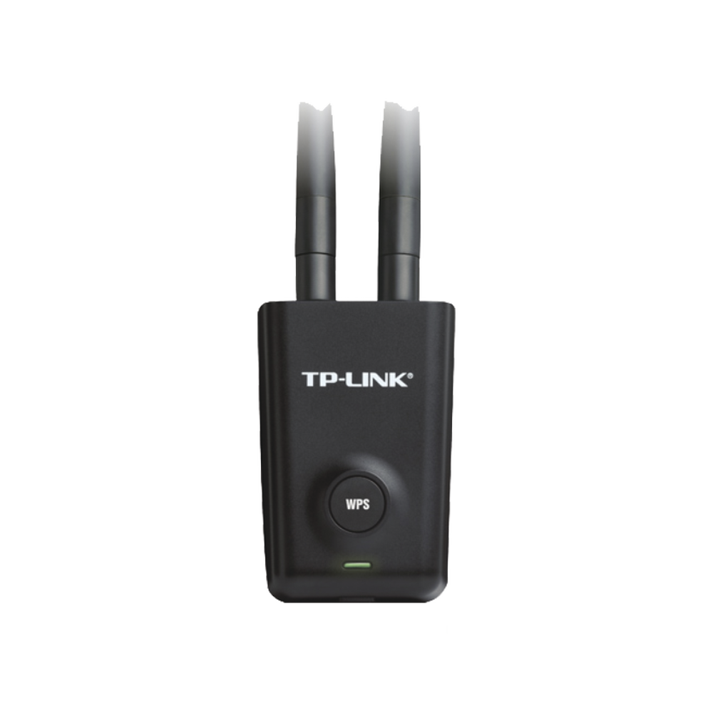 Adaptador de alta potencia USB  inalámbrico/ WiFi N 300 Mbps / Frecuencia de 2.4 GHz / 2 Antenas Externas de 5 dBi / Compatibilidad Windows y Linux