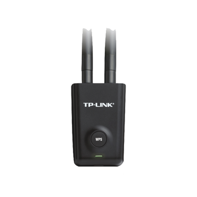 Adaptador de alta potencia USB  inalámbrico/ WiFi N 300 Mbps / Frecuencia de 2.4 GHz / 2 Antenas Externas de 5 dBi / Compatibilidad Windows y Linux