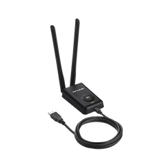 Adaptador de alta potencia USB  inalámbrico/ WiFi N 300 Mbps / Frecuencia de 2.4 GHz / 2 Antenas Externas de 5 dBi / Compatibilidad Windows y Linux