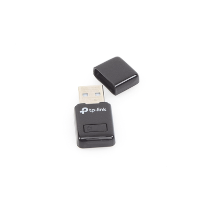 Mini Adaptador USB inalámbrico N 300 Mbps 2.4 GHz con 1 antena interna