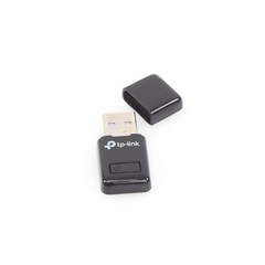 Mini Adaptador USB inalámbrico N 300 Mbps 2.4 GHz con 1 antena interna