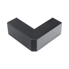 Esquinero Exterior Color Negro de PVC Auto Axtinguible, Para Canaleta TMK-1720-N-CC (5210-02003)