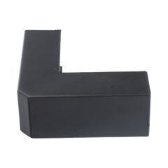 Esquinero Exterior Color Negro de PVC Auto Axtinguible, Para Canaleta TMK-1720-N-CC (5210-02003)