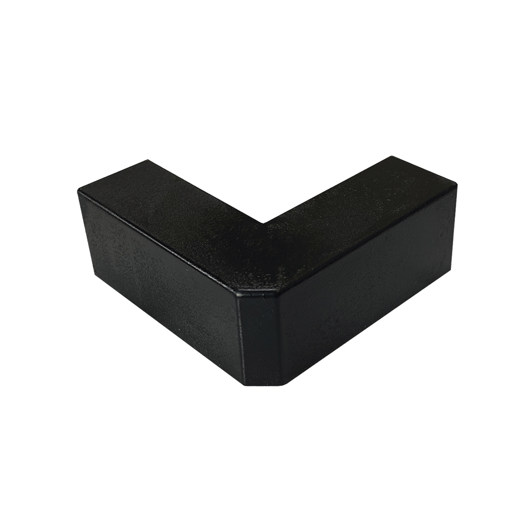 Esquinero Exterior Color Negro de PVC Auto Axtinguible, Para Canaleta TMK-1720-N-CC (5210-02003)