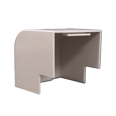 Esquinero Exterior Color Blanco de PVC Auto Axtinguible, Para Canaleta TMK-4577 (5510-02001)