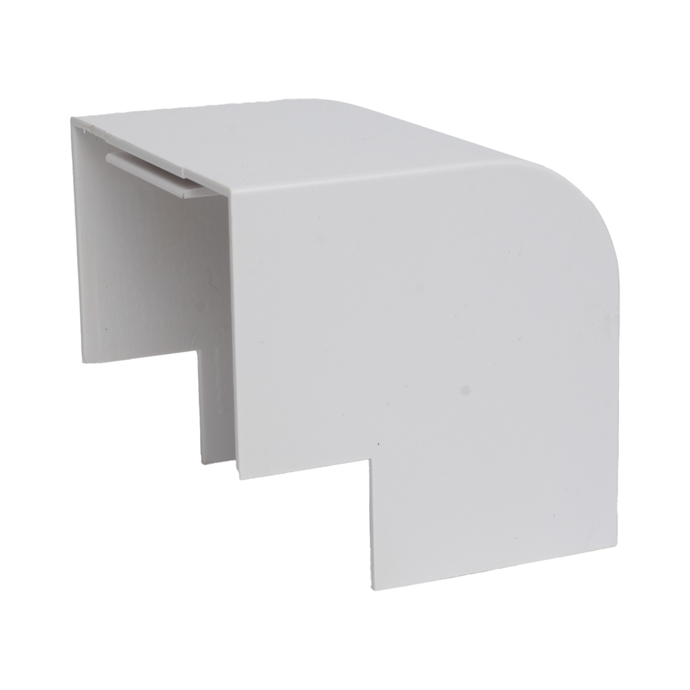 Esquinero Exterior Color Blanco de PVC Auto Axtinguible, Para Canaleta TMK-4577 (5510-02001)