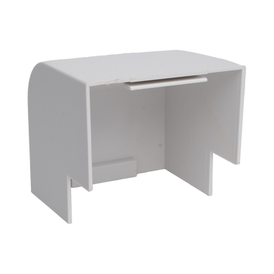 Esquinero Exterior Color Blanco de PVC Auto Axtinguible, Para Canaleta TMK-4577 (5510-02001)