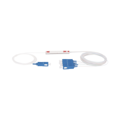 Splitter (Divisor Óptico) tipo PLC, de 1x4, conectores SC/UPC