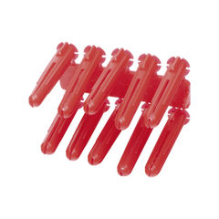 Taquete de 1/4  plástico paquete de 100 piezas para fijar objetos con tornillo en muros y techos de concreto o superficies sólidas, compatible con tornillo TH10X de 10 x 1 1/2"  (1103-03100)