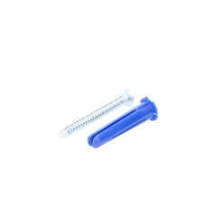 Paquete de 6 taquetes azul 2" y 6 tornillos 12mm x 2" (1105-05002)