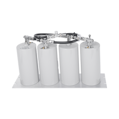 Duplexer Pasa Banda-Rechazo de Banda, 400-470 MHz, 4 Cavidades (4"Dia.) 5 MHz, 250 Watt, N Hembra