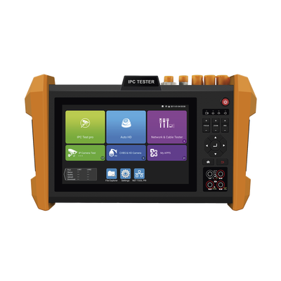 Tester Profesional Multifunción | Pantalla Táctil 7" | Láser Integrado | Cámara Integrada | Prueba IP/HD Coaxial | 4K/8K | H.265/H.265 | ONVIF | WiFi | Analizador de Cable | Medidor Red y Fibra | TDR | Multímetro.