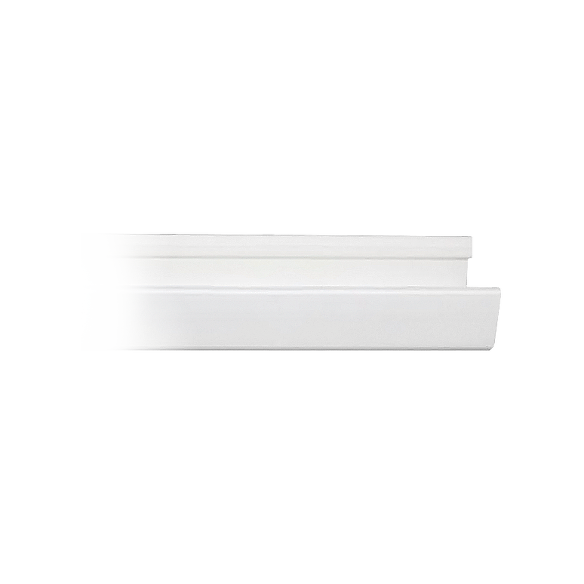 Canaleta blanca de PVC auto extinguible, con 2 plataformas, 4 cinthos TH 190, 2 thornillos 10 x 1 1/2”, 2 thorquetes TP2X. (9001-01250)