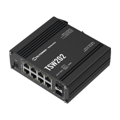 Switch Industrial Administrable L2, 8 puertos PoE 802.3af/at, Soporta Profinet