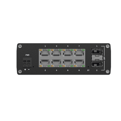 Switch Industrial Administrable L2, 8 puertos GE + 2 SFP, Soporta Profinet