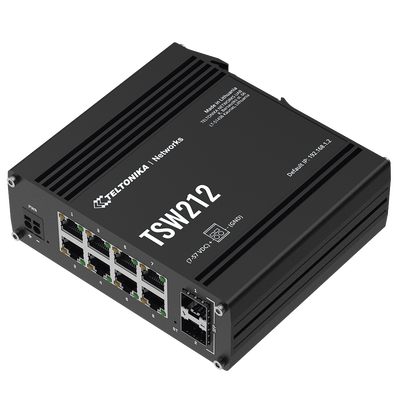 Switch Industrial Administrable L2, 8 puertos GE + 2 SFP, Soporta Profinet