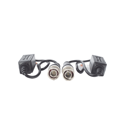 Kit de Transceptores (Baluns) para EXTERIOR TurboHD Hasta 4K HD-TVI / HD-CVI / AHD / CVBS / COAXITRON / AUDIO POR COAXITRON  / Menu OSD / CONECTORES 100% COBRE / Con Cable RF Blindado. Distancia de hasta 200 m en 4K. Calidad PREMIUM