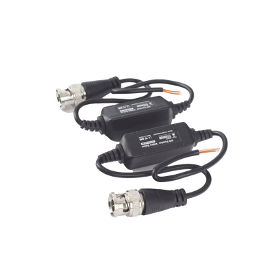 Kit de Transceptores (Baluns) para EXTERIOR TurboHD Hasta 4K HD-TVI / HD-CVI / AHD / CVBS / COAXITRON / AUDIO POR COAXITRON  / Menu OSD / CONECTORES 100% COBRE / Con Cable RF Blindado. Distancia de hasta 200 m en 4K. Calidad PREMIUM