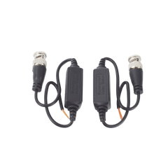 Kit de Transceptores (Baluns) para EXTERIOR TurboHD Hasta 4K HD-TVI / HD-CVI / AHD / CVBS / COAXITRON / AUDIO POR COAXITRON  / Menu OSD / CONECTORES 100% COBRE / Con Cable RF Blindado. Distancia de hasta 200 m en 4K. Calidad PREMIUM