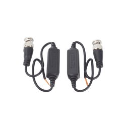 Kit de Transceptores (Baluns) para EXTERIOR TurboHD Hasta 4K HD-TVI / HD-CVI / AHD / CVBS / COAXITRON / AUDIO POR COAXITRON  / Menu OSD / CONECTORES 100% COBRE / Con Cable RF Blindado. Distancia de hasta 200 m en 4K. Calidad PREMIUM