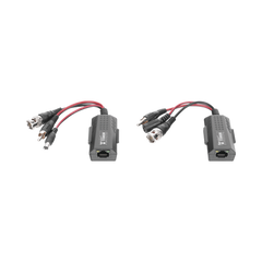 Kit de transceptores activos, envía alimentación 12V/24Vcc/AC, video y audio a una distancia de hasta 150 m en 4K para aplicaciones de video por UTP Cat 5e / 6 en alta definición.