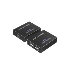 Kit EXTENSOR USB 2.0 de 4 Puertos para Distancias de Hasta  150 m | Soporta USB 2.0, USB 1.1 y USB 1.0 | UTP Cat 5e/6/6a/7 | Soporta Switch Gigabit | Ideal para Cámaras WEB, Impresoras, Escáner, Memorias, Mouse, etc.