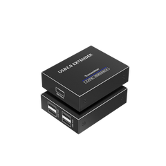 Kit EXTENSOR USB 2.0 de 4 Puertos para Distancias de Hasta  150 m / Soporta USB 2.0, USB 1.1 y USB 1.0 / UTP Cat 5e/6/6a/7 / Soporta Switch Gigabit / Ideal para Cámaras WEB, Impresoras, Escáner, Memorias, Mouse, etc.